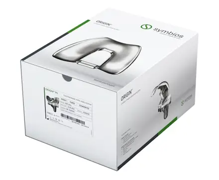 Symbios ORIGIN Verpackung der individuellen Knieprothese